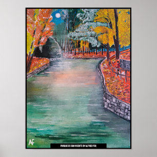 Parque de San Vicente Painting av Alfred Fox Poster