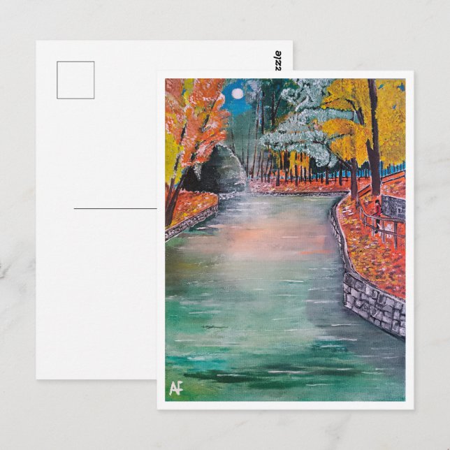 Parque de San Vicente Painting av Alfred Fox Vykort (Fram/baksida)