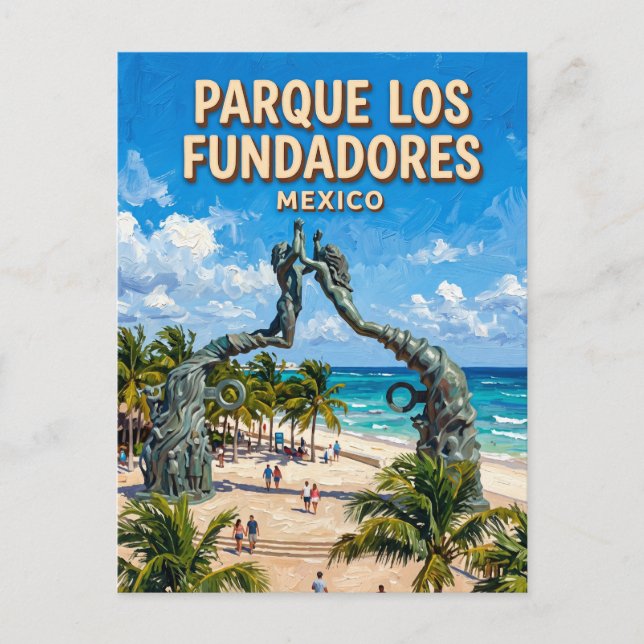 Parque Los Fundadores Mexiko Vykort (Framsida)