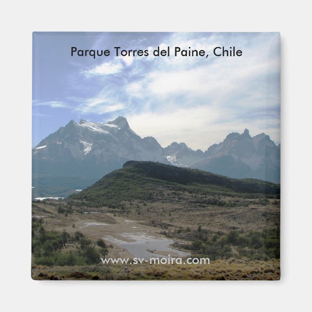 Parque Torres del Paine, Chile Magnet (Framsidan)