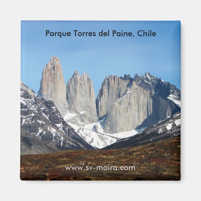 Parque Torres del Paine, Chile Magnet (Framsidan)
