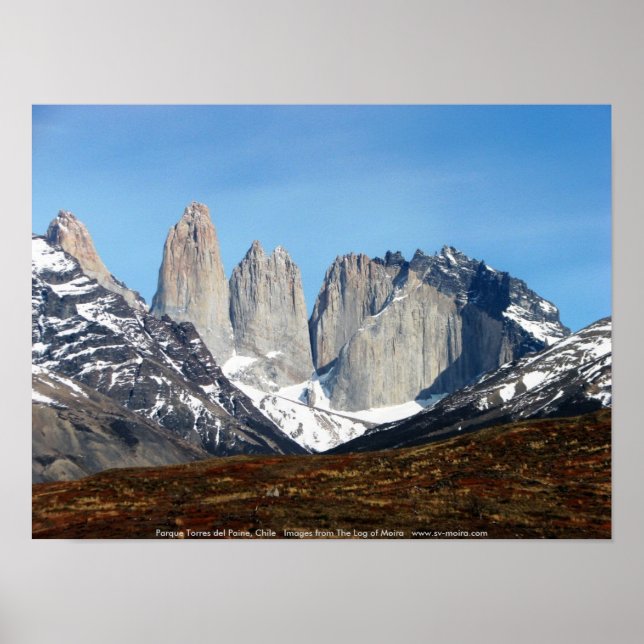 Parque Torres del Paine, Chile Poster (Framsidan)