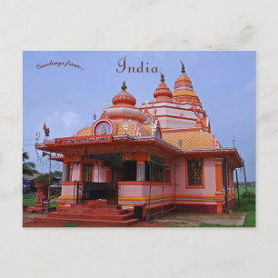 Parra Mahadev Temple Goa India Vykort
