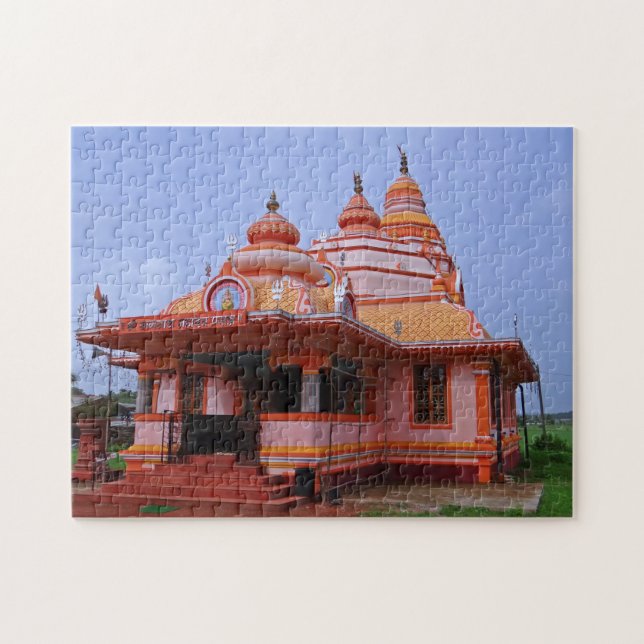Parra Mahadev-templet Indien. Pussel (Horisontell)