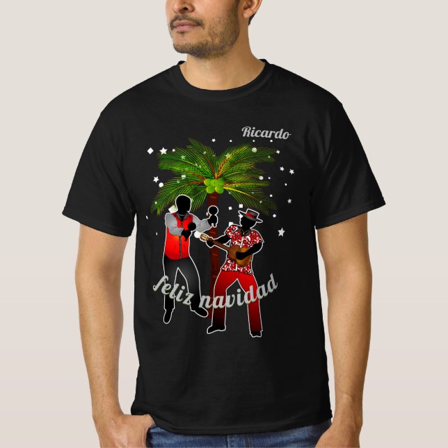 Parranderos under Handflatan Träd med ditt namn T Shirt (Framsida)