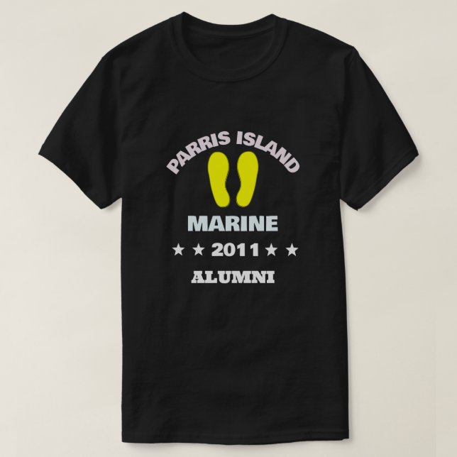 PARRIS ISLAND ALUMNI 11 T SHIRT (Design framsida)