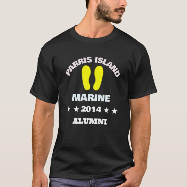 PARRIS ISLAND ALUMNI 14 T SHIRT (Framsida)