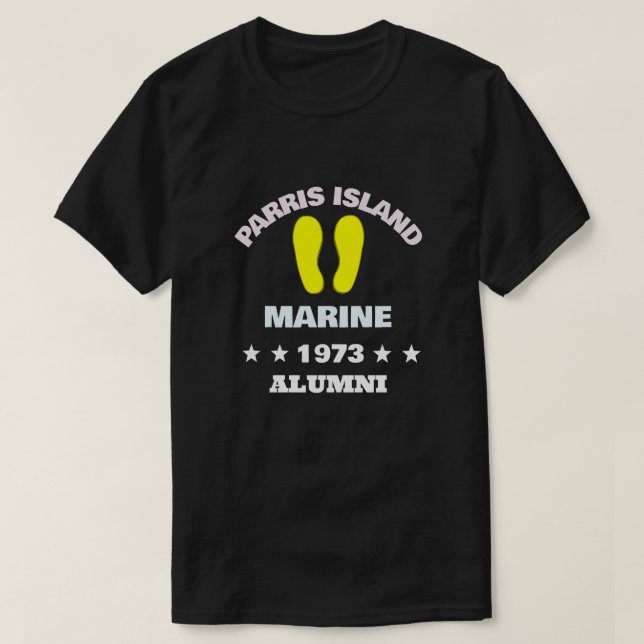 PARRIS ISLAND ALUMNI 73 T SHIRT (Design framsida)