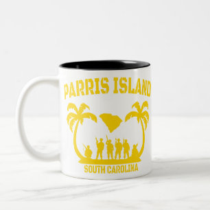 Parris Island South Carolina Två-Tonad Mugg