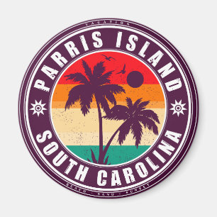 Parris Island South Carolina Vintage 60 s Souvenir Magnet
