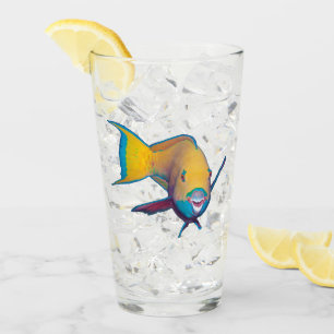 Parrofish - Abstrakt design - Klipp ut från foto Glaskopp