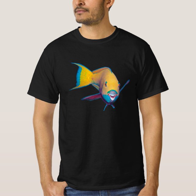Parrofish - Abstrakt design - Klipp ut från foto | T Shirt (Framsida)