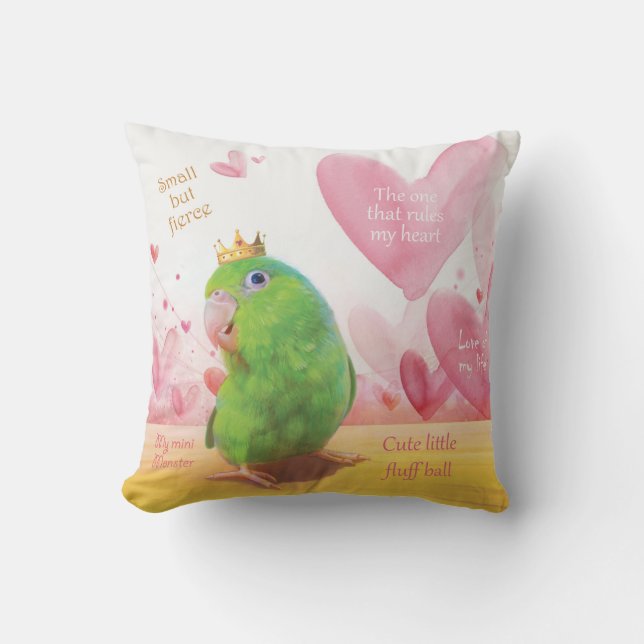 Parrolet, Kung av mitt hjärta Kudde (Framsida)