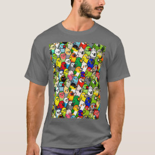 Parromer och parakeets färg PT HIMLAR T Shirt