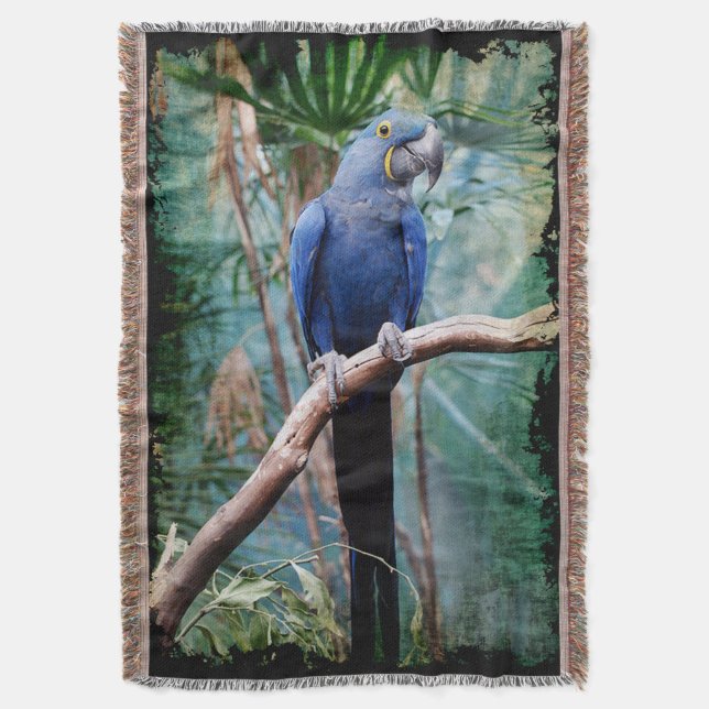 Parrot 1 Throw Blanket Filt (Framsidan Vertikal)