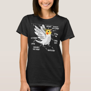 Parrot Anatomy I Lutino Cockatiel T Shirt