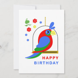Parrot and Flowers Kort