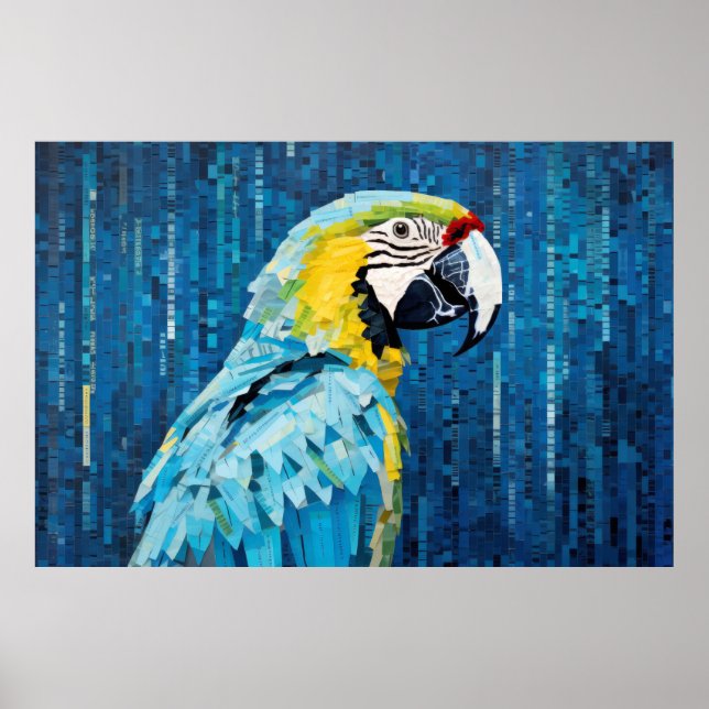 Parrot Animal Bird Art Decor Paint Poster (Framsidan)
