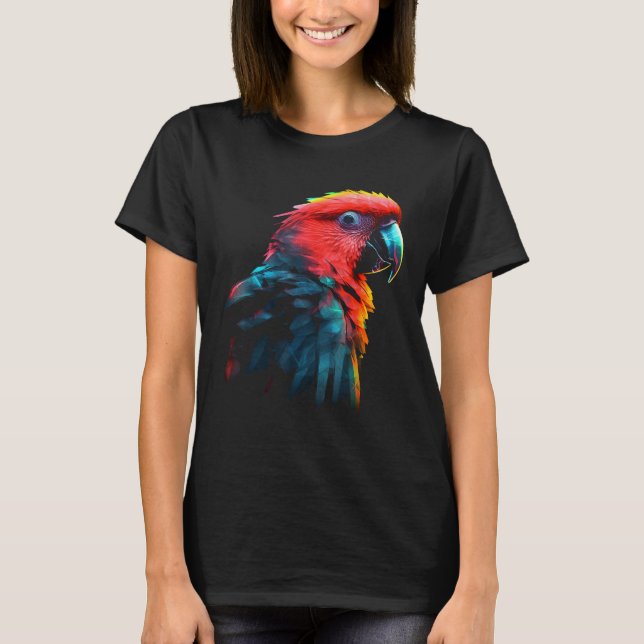 Parrot Animal Bird Parrot T Shirt (Framsida)