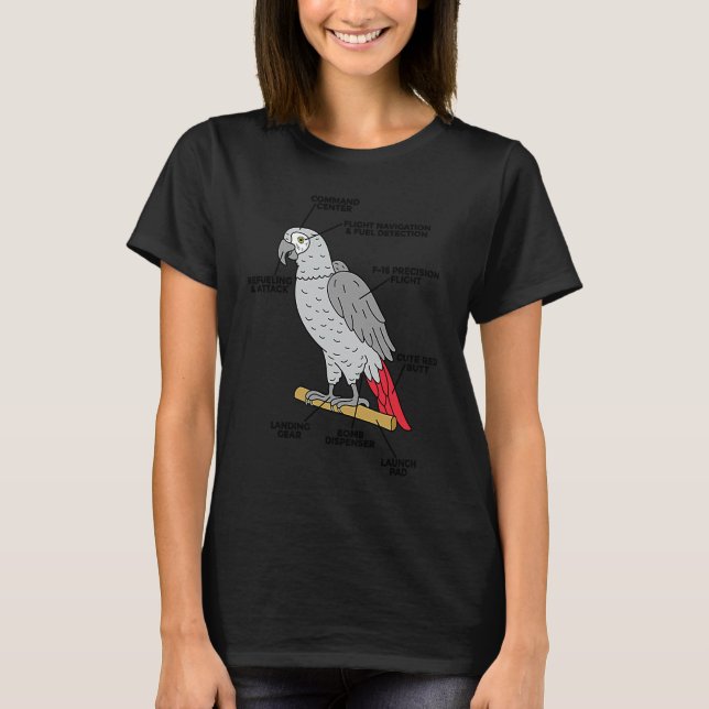 Parrot Aviation Parrot T Shirt (Framsida)