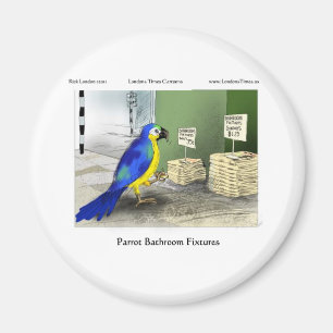 Parrot Bathroom Fixements Tees Mugg Cards Gifts Magnet