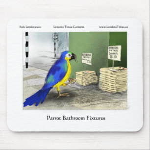 Parrot Bathroom Fixements Tees Mugg Cards Gifts Musmatta