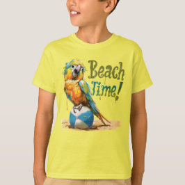 Parrot Beach Boll Beach Time T Shirt
