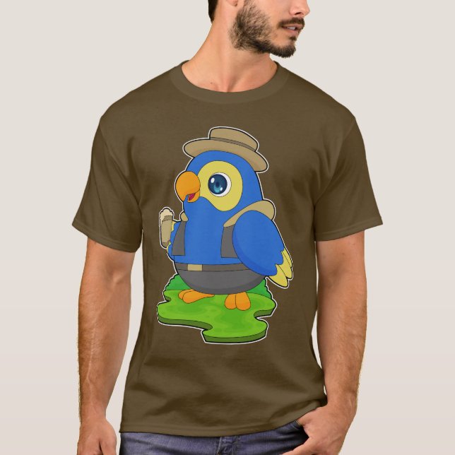 Parrot Beer mugg Beer T Shirt (Framsida)