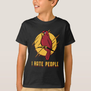Parrot Bird I Hate People Birds Pet Animal Parrots T Shirt