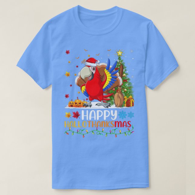 Parrot Bird Lover Funny Happy Parrot HelloThanksMa T Shirt (Design framsida)