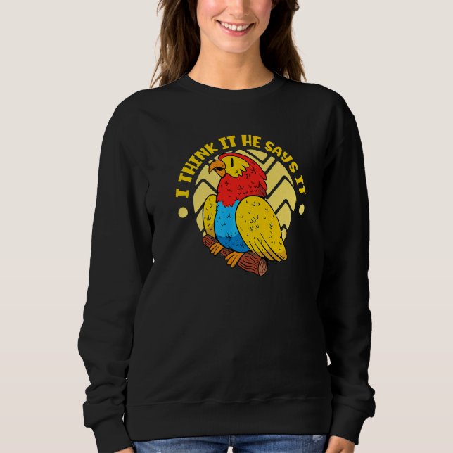 Parrot Bird Parakeet Premium T Shirt (Framsida)