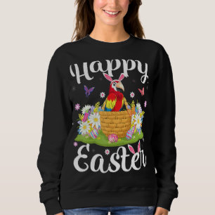 Parrot Bird Påskägg Hunting Blommigt Parrot Easte T Shirt