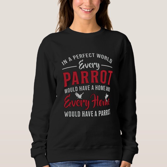 Parrot Bird varenda papegoja varje tamdjur T Shirt (Framsida)