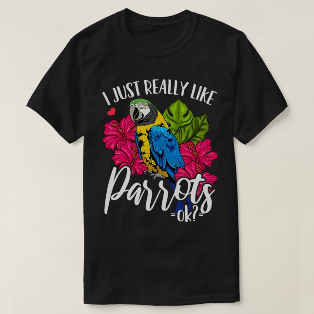 Parrot Birds T Shirt (Design framsida)