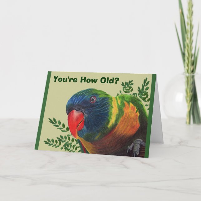 Parrot Birthday-kort Kort (Framsida)