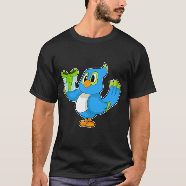 Parrot Birthday Paket T Shirt (Framsida)