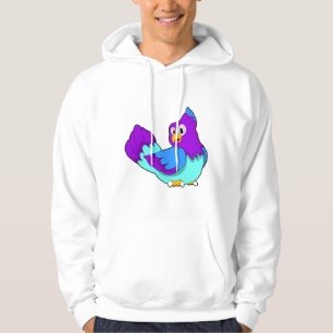 Parrot blå hoodie