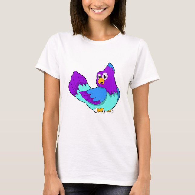 Parrot blå t shirt (Framsida)