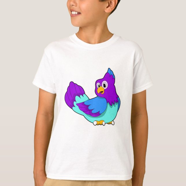 Parrot blå t shirt (Framsida)