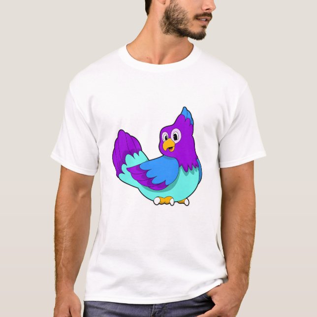 Parrot blå t shirt (Framsida)