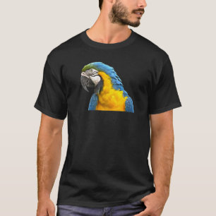 Parrot Blue and Gult Macaw Parrot Bird T Shirt