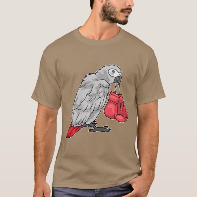 Parrot Boxer Boxing handskar Boxing T Shirt (Framsida)