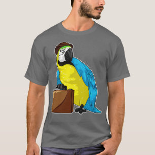 Parrot Businessman Briefcase T Shirt