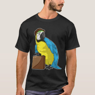 Parrot Businessman Briefcase T Shirt