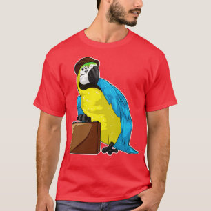 Parrot Businessman Briefcase T Shirt