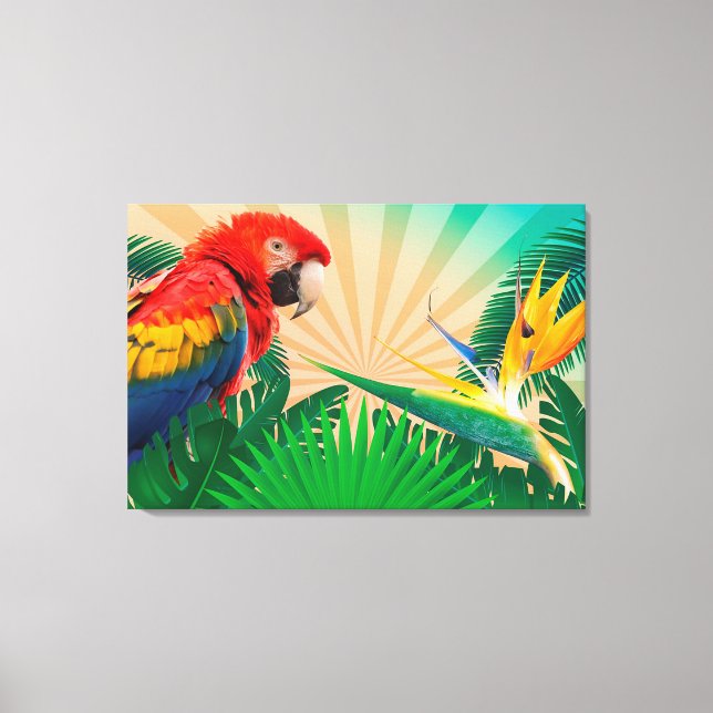 Parrot Canvastryck (Framsida)