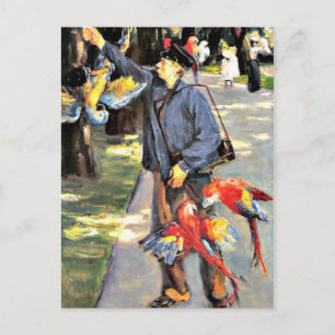 Parrot Caretaker i Artis, Max Liebermann-målning Vykort