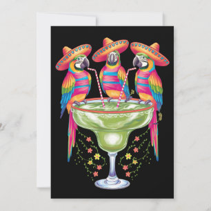 Parrot Cinco De Mayo Funny Drinking Mexican Fiesta Inbjudningar