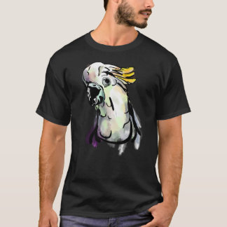 Parrot Cockatoo Watercolor Painting T-Shirts