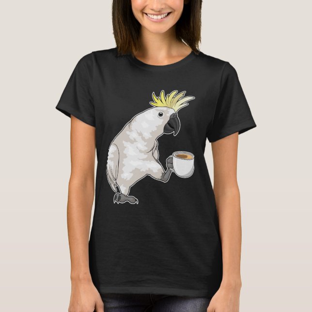 Parrot Coffee Kopp T Shirt (Framsida)